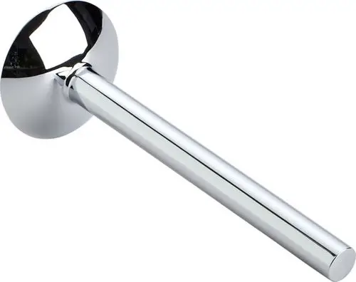 Chromfarbener Griff mit einer runden Basis und einem langen, geraden Griff. Das Produkt stammt von der Marke Ideal Standard.